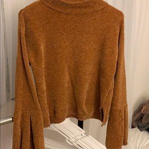 tan sweater